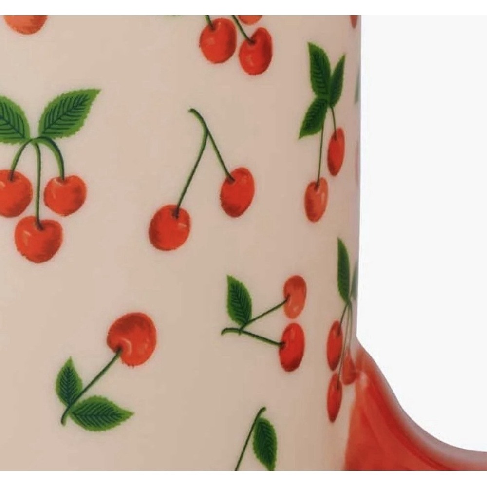 New In Box Rifle Paper Co Cherries Mug Porcelain Cute Artsy Summer Coffee Cup - Picture 4 of 7
